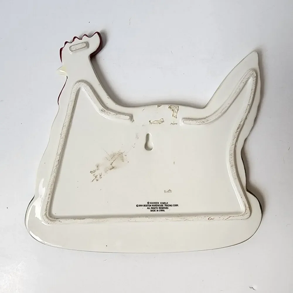 Warren Kimble Chicken Trivet Hen Wall Hanging Ceramic Farmhouse Decor Vintage